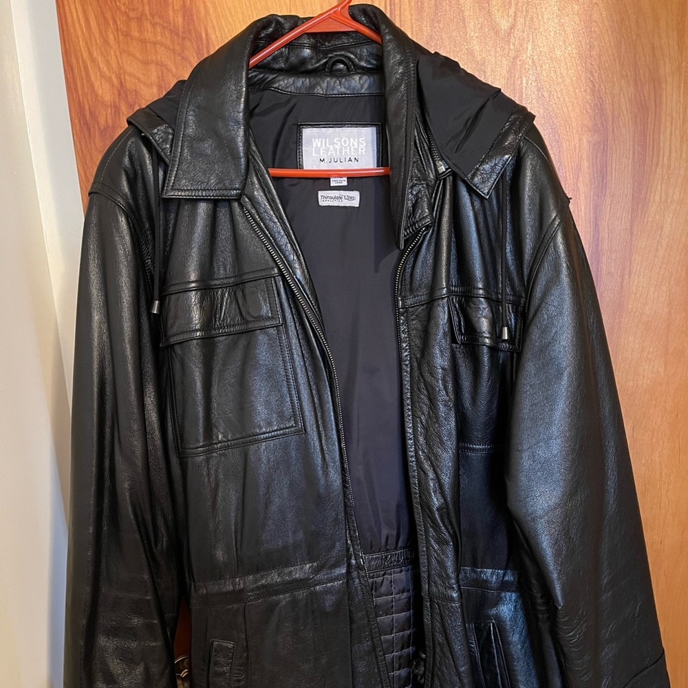 Wilson’s leather coat